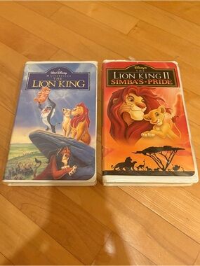 Disney Lion King VHS Bundle (2) Lion King + Simba’s Pride Clamshell